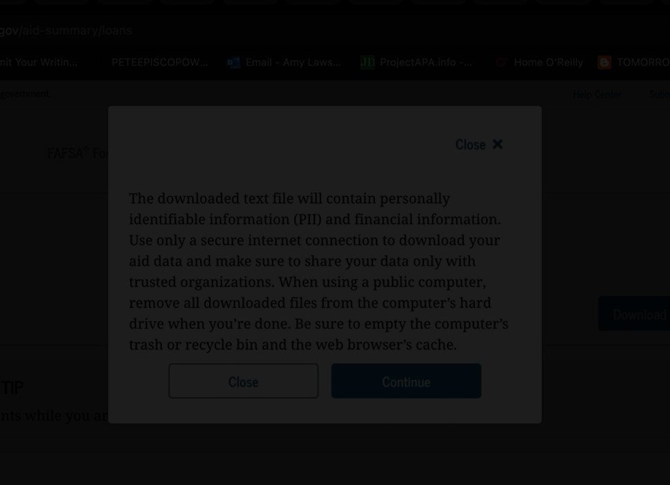 HOW TO ACCESS AND DOWNLOAD YOUR FEDERAL STUDENT LOAN DATA FILE